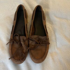 Born Brand Brown Leather Women's Boat Shoes